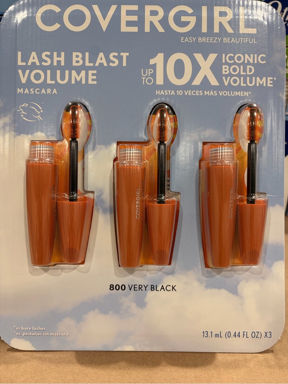 COVERGIRL Lash Blast Volume Mascara 3-Pack — Orange Tubes, Black Formula